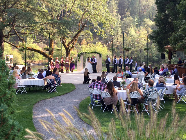 Ceremony - Rogue River wedding